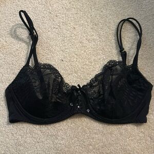 Victoria secret black corset style bra